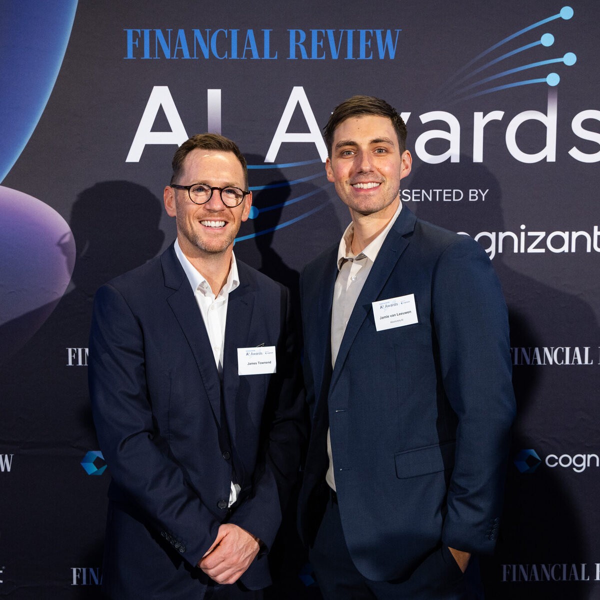 Jamie van Leeuwen at the Financial Review AI Awards 2026
